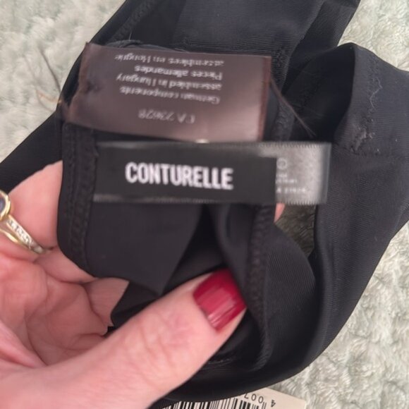 New Conturelle Felina Thong Underwear Black Size 10 - Picture 6 of 7